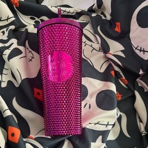 ✨ NWT STARBUCKS Pink Studded Bling 24oz Tumbler ✨